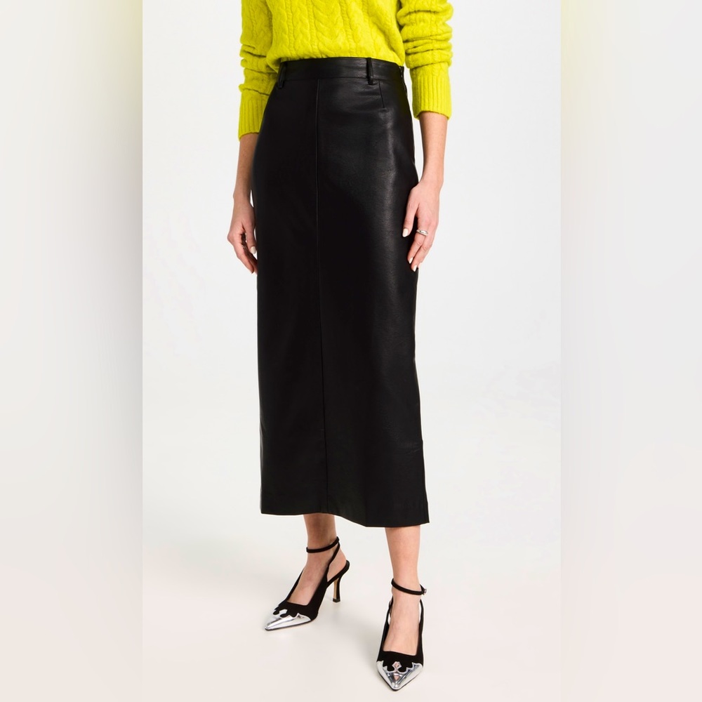 Pixie Market -Yve Maxi Faux Leather Skirt